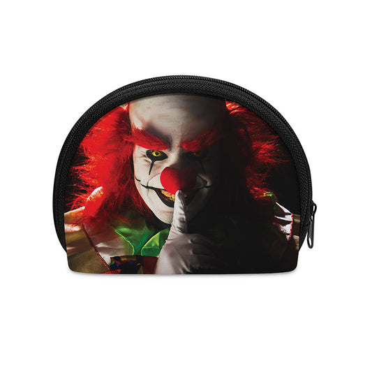Halloween Smiling Clown Print Coin Purse