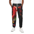 Halloween Smiling Clown Print Cotton Sweatpants