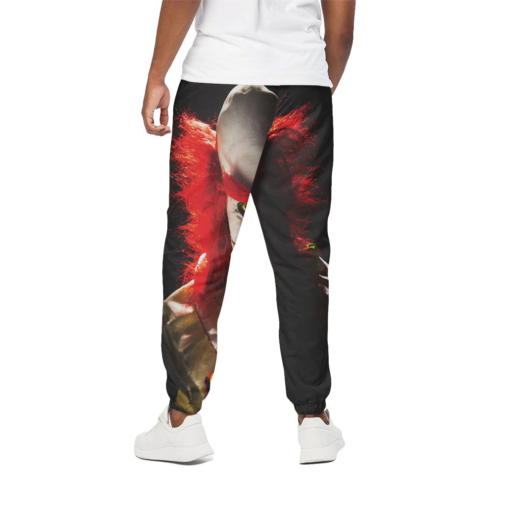 Halloween Smiling Clown Print Cotton Pants