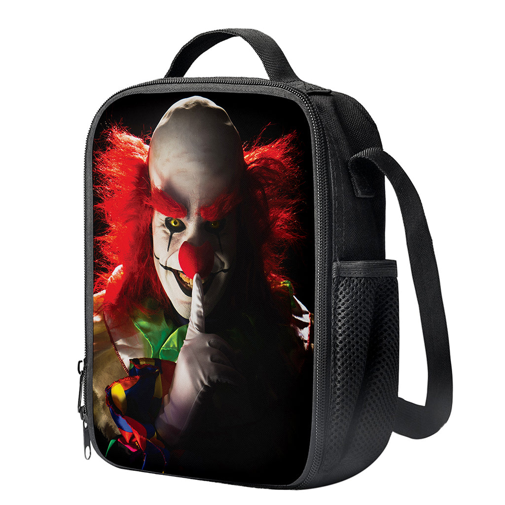 Halloween Smiling Clown Print Crossbody Lunch Bag