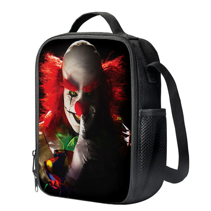 Halloween Smiling Clown Print Crossbody Lunch Bag