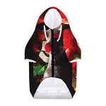 Halloween Smiling Clown Print Dog Zip Up Hoodie