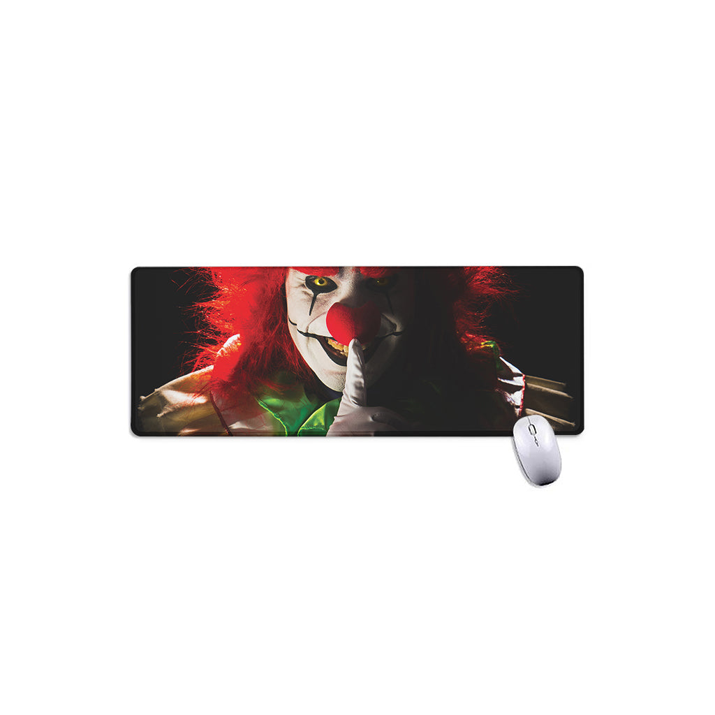 Halloween Smiling Clown Print Extended Mouse Pad