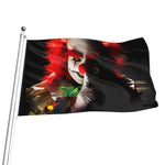 Halloween Smiling Clown Print Flag