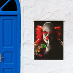 Halloween Smiling Clown Print Garden Flag