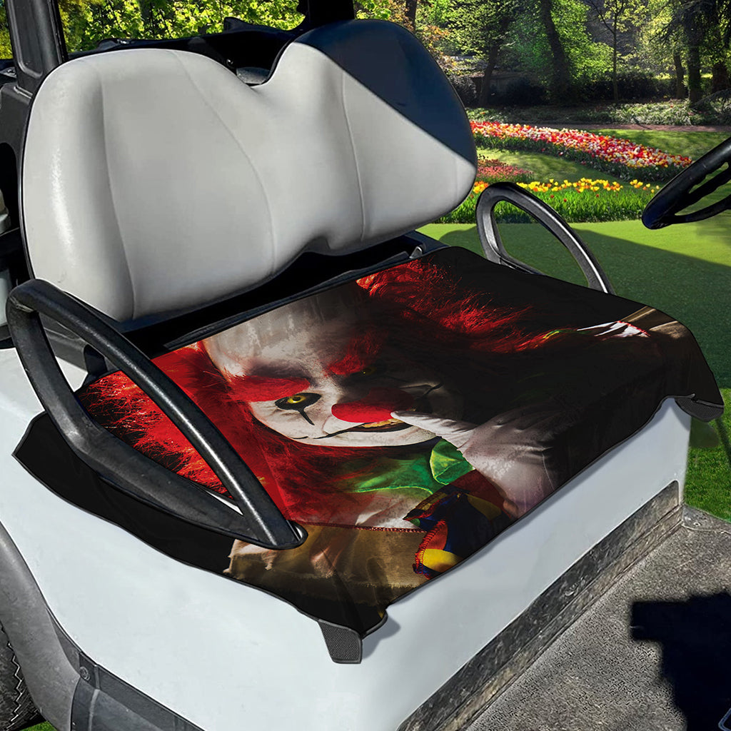 Halloween Smiling Clown Print Golf Cart Seat Cover