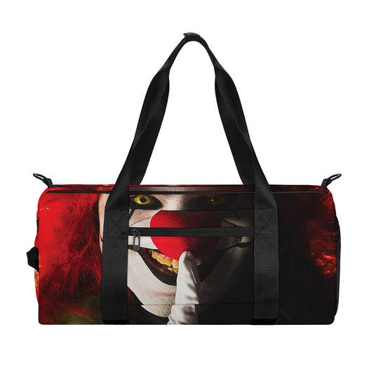 Halloween Smiling Clown Print Gym Bag