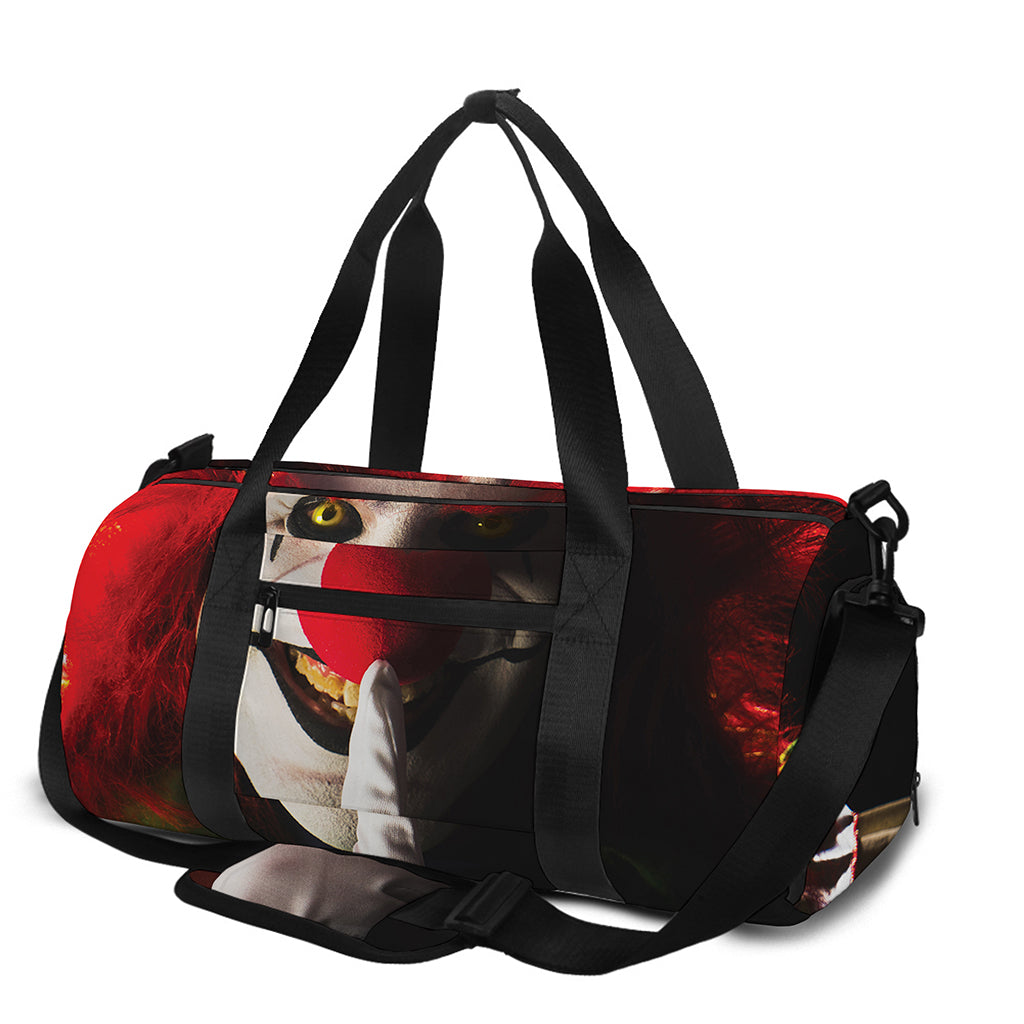 Halloween Smiling Clown Print Gym Bag