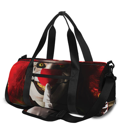 Halloween Smiling Clown Print Gym Bag