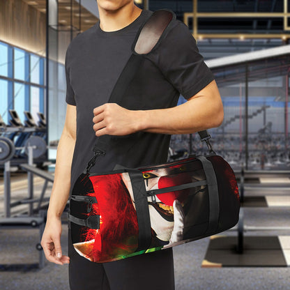 Halloween Smiling Clown Print Gym Bag