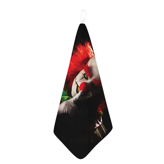 Halloween Smiling Clown Print Hand Towel
