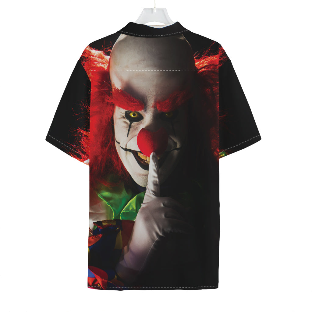 Halloween Smiling Clown Print Hawaiian Shirt