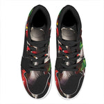 Halloween Smiling Clown Print High Top Leather Sneakers