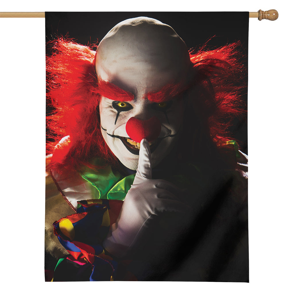 Halloween Smiling Clown Print House Flag
