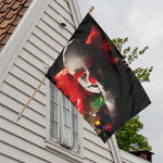 Halloween Smiling Clown Print House Flag