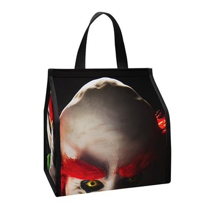 Halloween Smiling Clown Print Insulated Lunch Tote