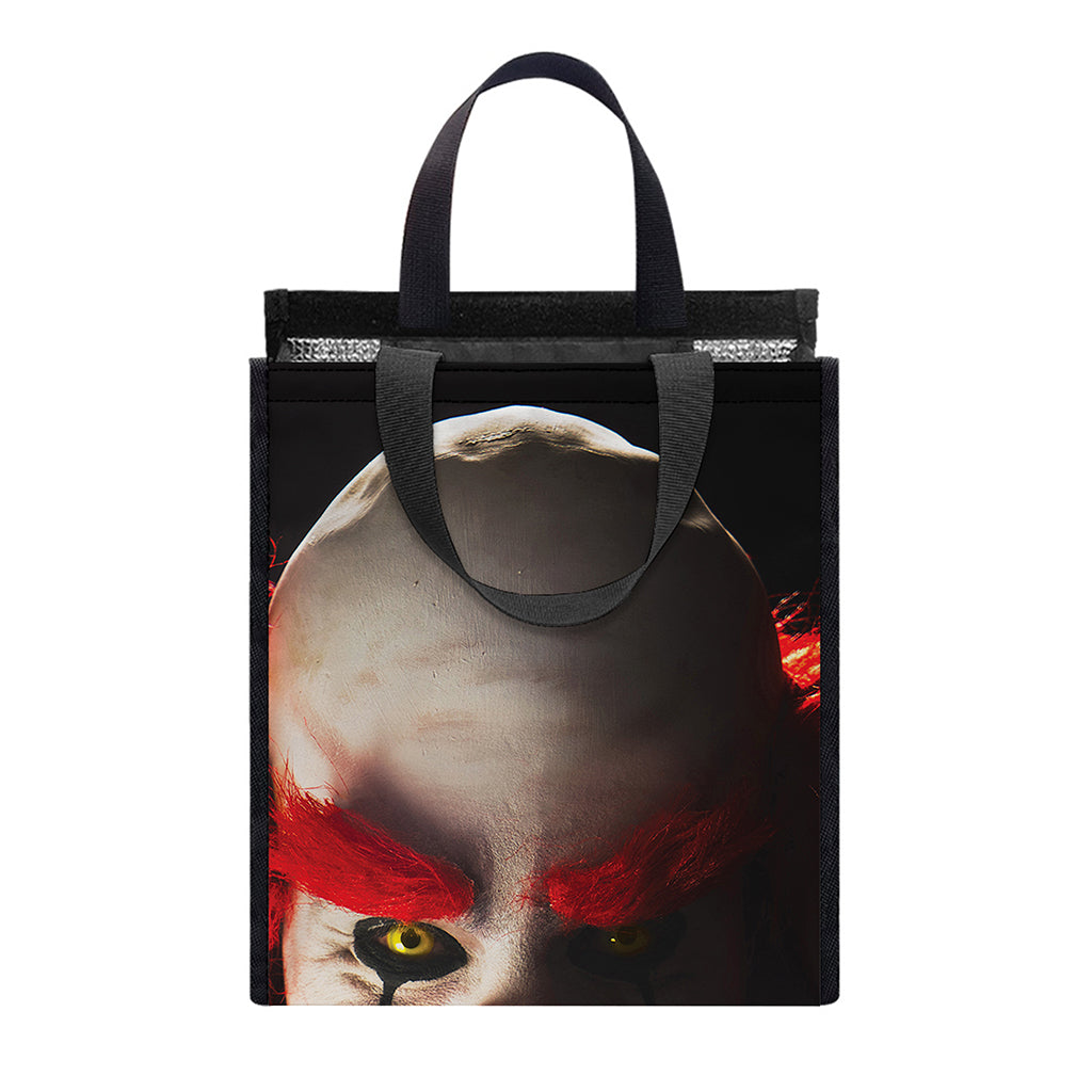 Halloween Smiling Clown Print Insulated Lunch Tote