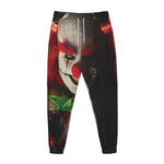 Halloween Smiling Clown Print Jogger Pants