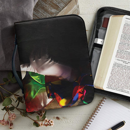Halloween Smiling Clown Print Leather Bible Cover