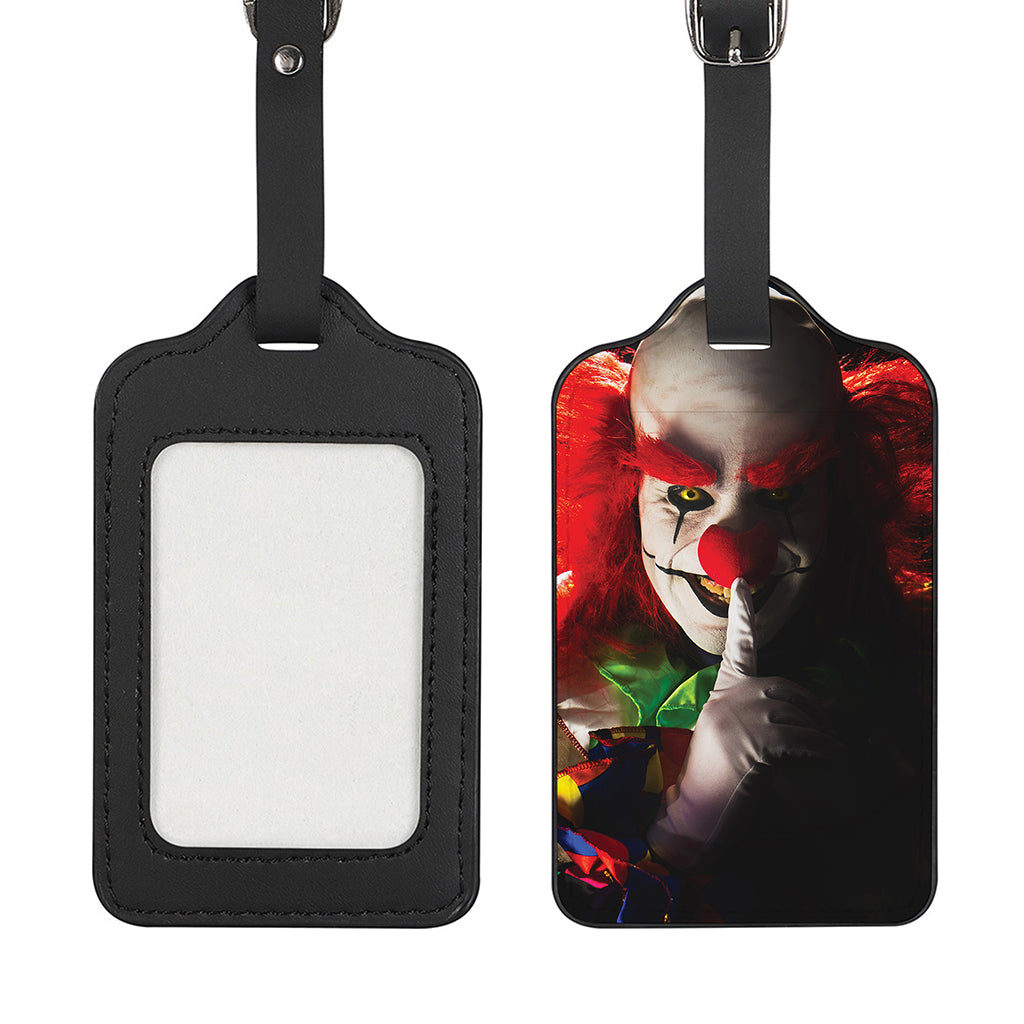 Halloween Smiling Clown Print Luggage Tag