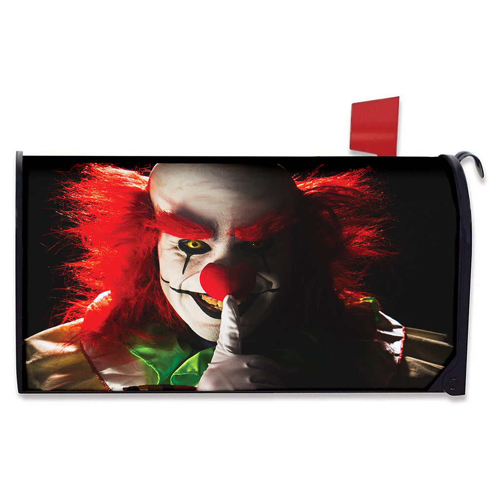 Halloween Smiling Clown Print Mailbox Cover