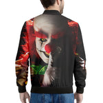 Halloween Smiling Clown Print Men's Bomber Jacket