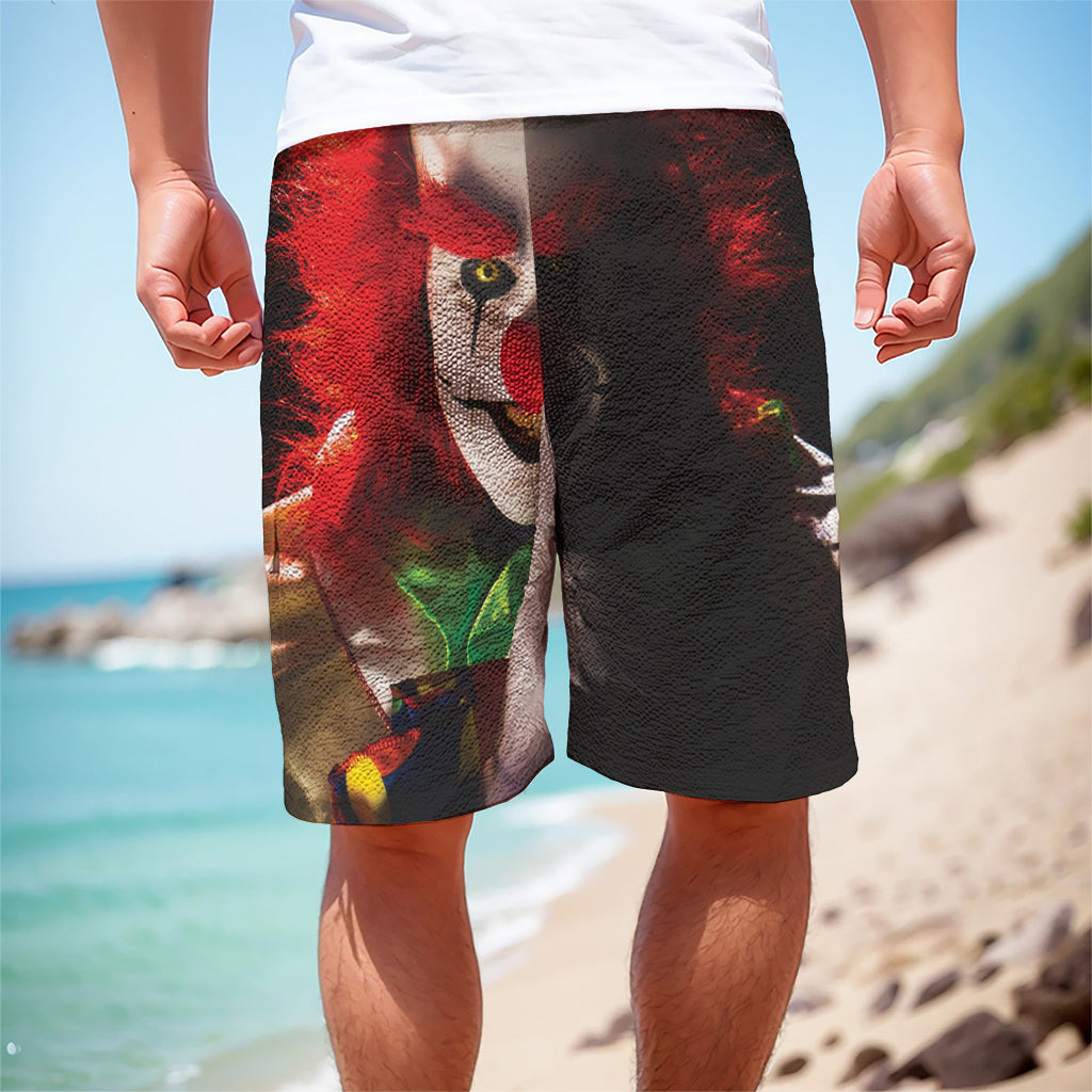 Halloween Smiling Clown Print Men's Cargo Shorts