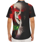 Halloween Smiling Clown Print Men's Deep V-Neck Shirt