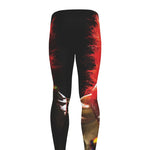 Halloween Smiling Clown Print Men's leggings