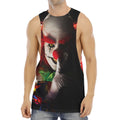 Halloween Smiling Clown Print Men's Muscle Tank Top