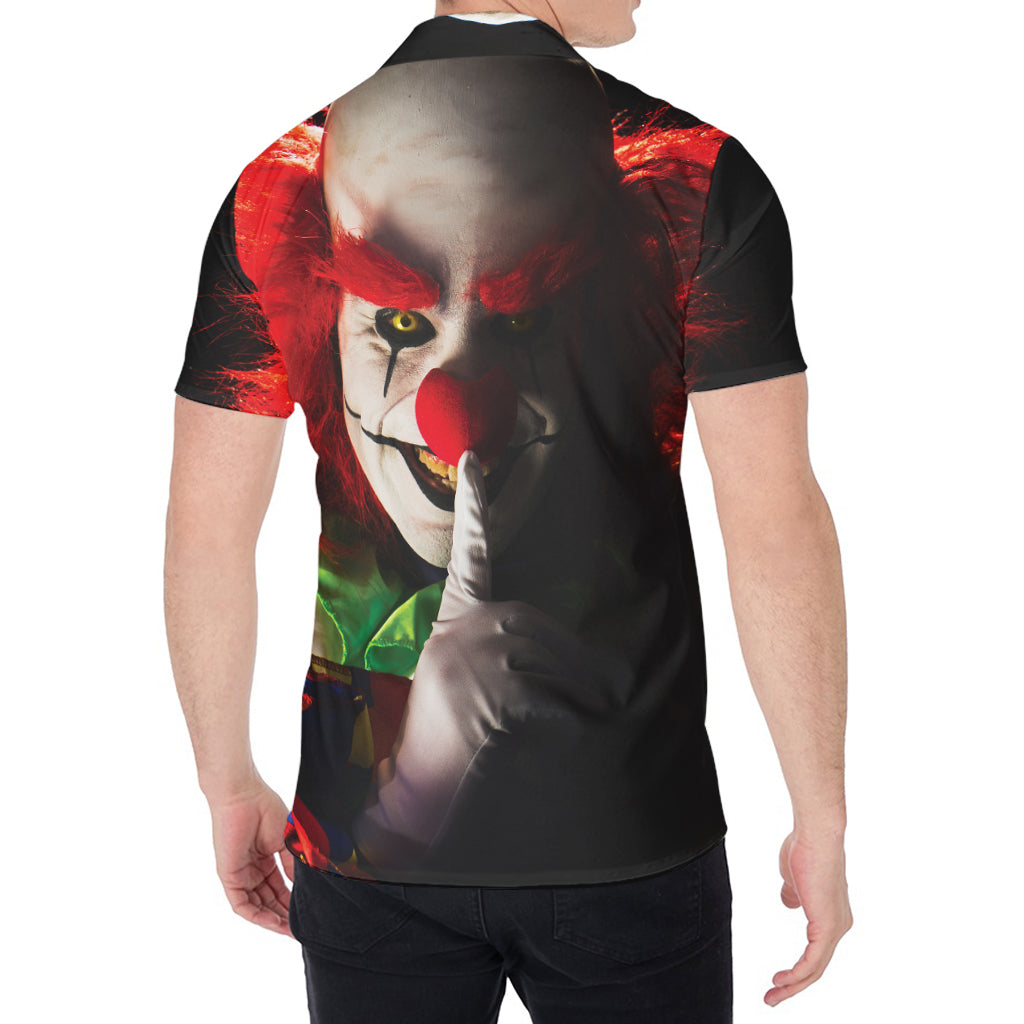 Halloween Smiling Clown Print Men's Shirt