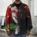 Halloween Smiling Clown Print Men's Shirt Jacket