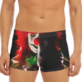 Halloween Smiling Clown Print Men's Short Boxer Briefs