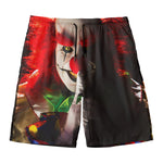 Halloween Smiling Clown Print Men's Swim Trunks