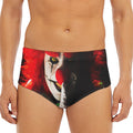 Halloween Smiling Clown Print Men's Triangle Swim Briefs