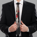 Halloween Smiling Clown Print Necktie