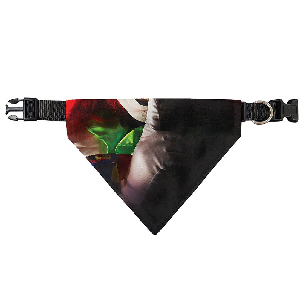 Halloween Smiling Clown Print Over The Collar Dog Bandana