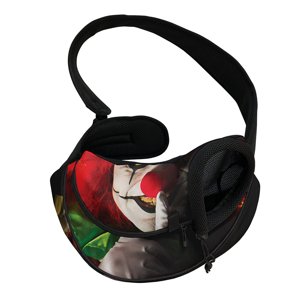 Halloween Smiling Clown Print Pet Sling Carrier