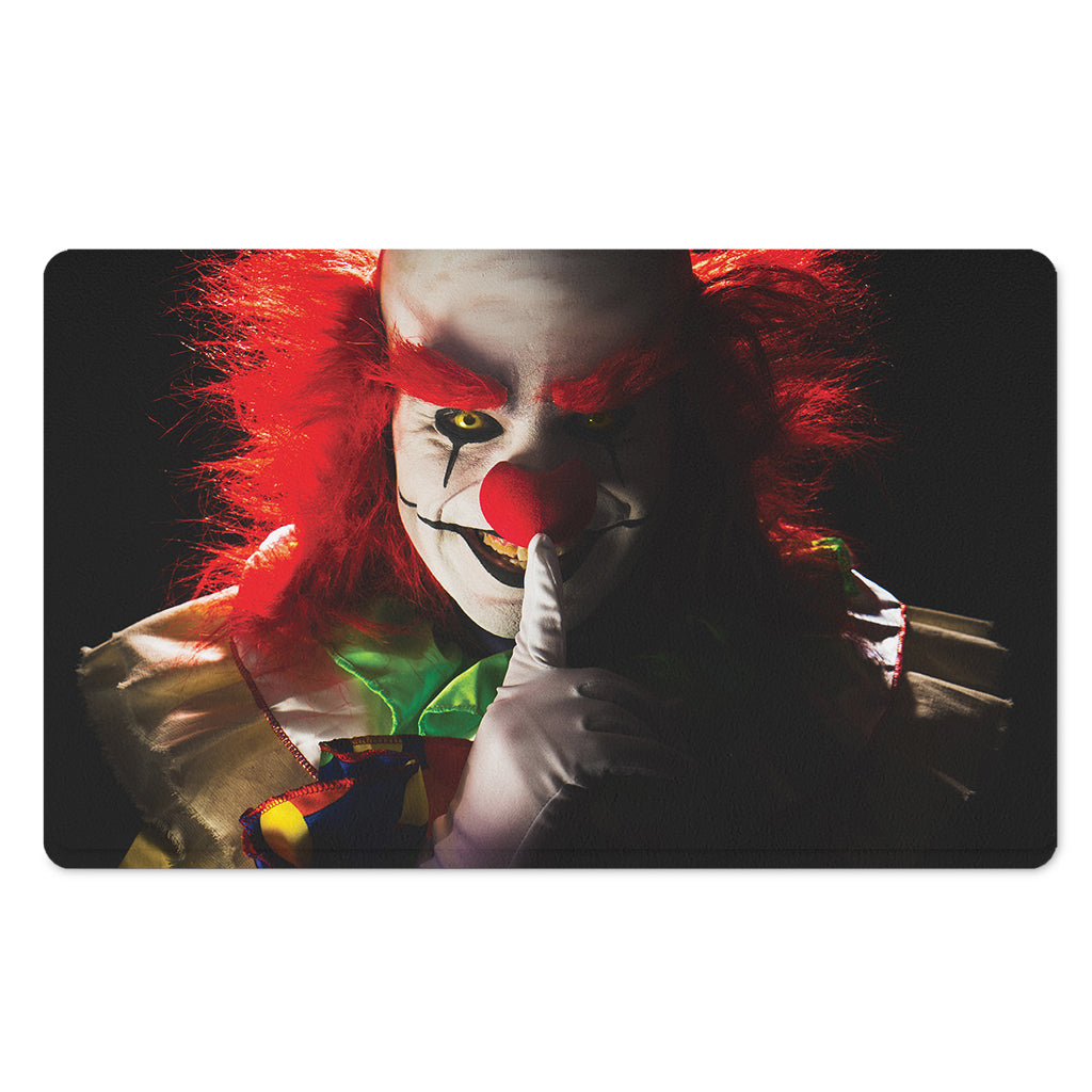 Halloween Smiling Clown Print Polyester Doormat