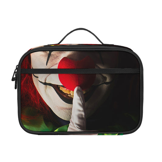 Halloween Smiling Clown Print Portable Lunch Bag