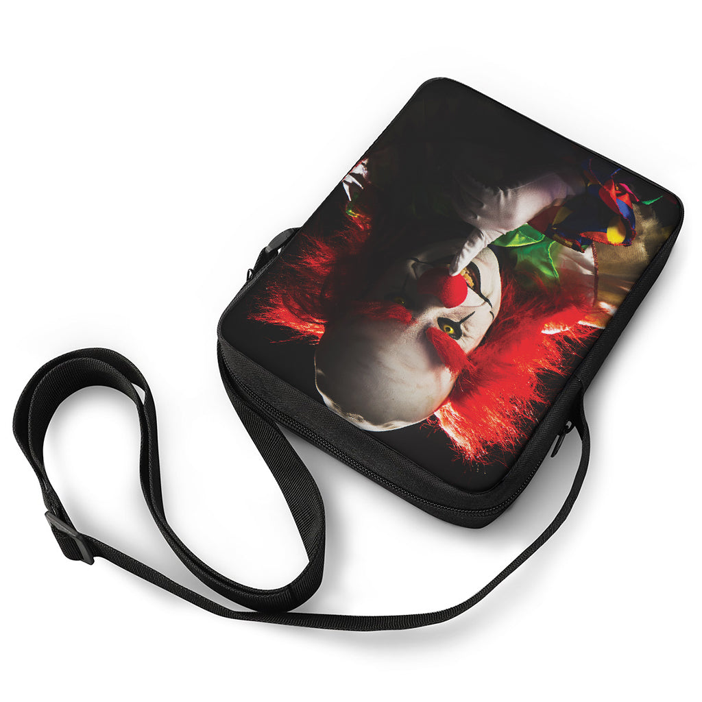 Halloween Smiling Clown Print Rectangular Crossbody Bag