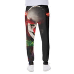 Halloween Smiling Clown Print Scuba Joggers