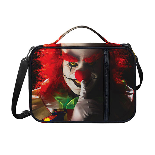 Halloween Smiling Clown Print Shoulder Strap Bible Bag