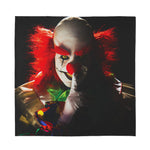 Halloween Smiling Clown Print Silk Bandana