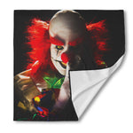 Halloween Smiling Clown Print Silk Bandana