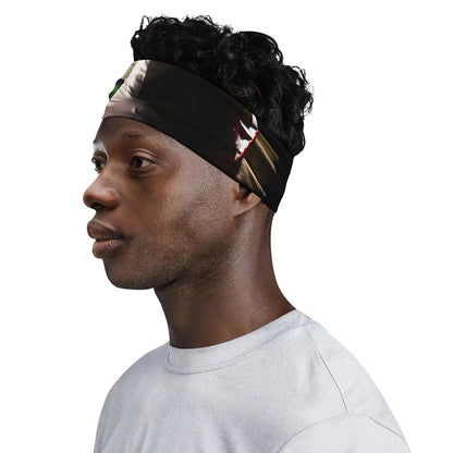 Halloween Smiling Clown Print Sports Headband