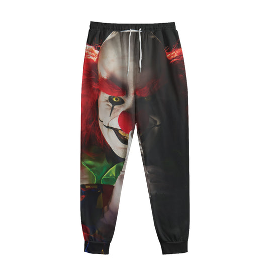 Halloween Smiling Clown Print Sweatpants