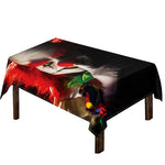 Halloween Smiling Clown Print Tablecloth