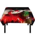 Halloween Smiling Clown Print Tablecloth