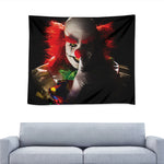 Halloween Smiling Clown Print Tapestry